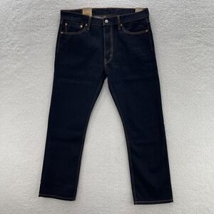 Levis 513 Jeans Mens 36x30 Black Slim Straight Dark Wash Preppy Grunge Goth
